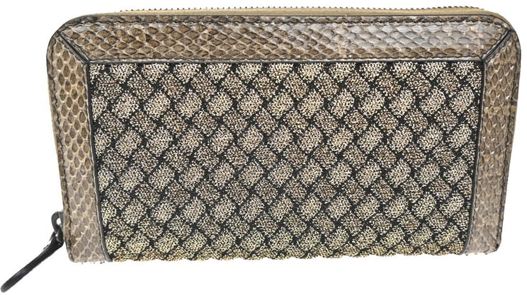 Bottega Veneta Bottega Veneta Intrecciato Long Zip Leather