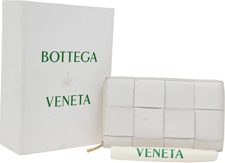 Bottega Veneta Bottega Veneta Cassette Zip Around Wallet Maxi Intrecciato Leather Long