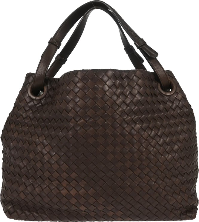 Bottega Veneta Bottega Veneta Belted Handle Tote Intrecciato Nappa Medium