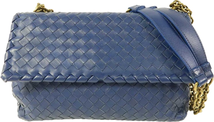 Bottega Veneta Bottega Veneta Olimpia Intrecciato Microstuds Lambskin Small