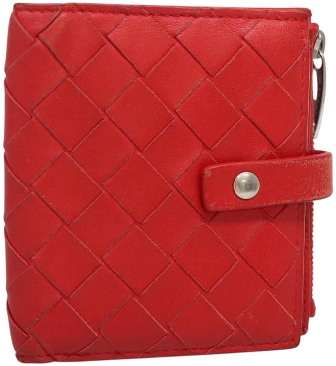 Bottega Veneta Bottega Veneta Bifold Coin Pocket Card Holder Intrecciato Nappa