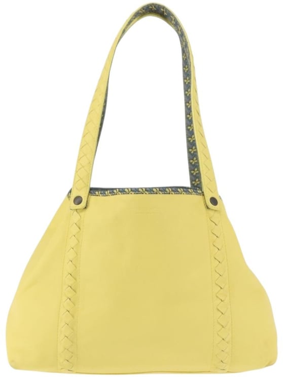 Bottega Veneta Bottega Veneta A-Shape Tote Leather with Intrecciato Detail Large
