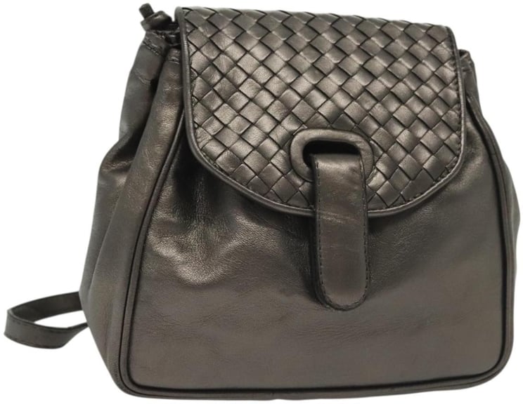 Bottega Veneta Bottega Veneta Intrecciato Backpack Patent Leather