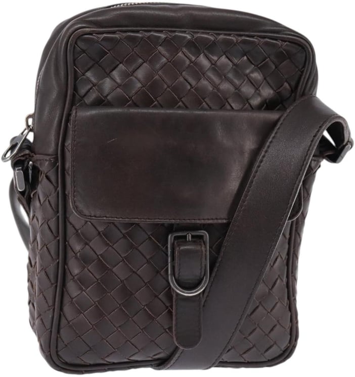 Bottega Veneta Bottega Veneta Front Pocket Messenger Bag Intrecciato Nappa Small