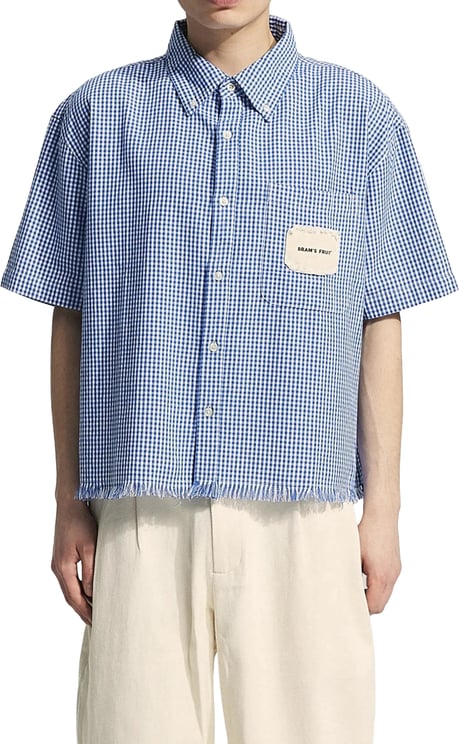 Bram's Fruit Distressed Farmer’s Shirt SS - Navy