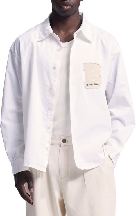 Bram's Fruit Longsleeve Varsity Shirt - White