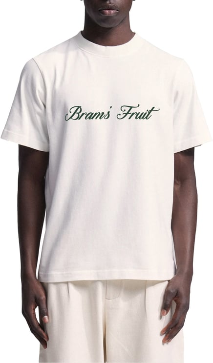Bram's Fruit Script Logo T-shirt - White