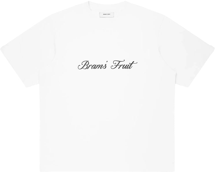 Bram's Fruit Script Logo T-shirt - White