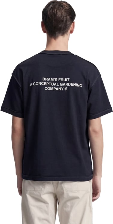 Bram's Fruit Stamp Inside Out T-shirt - Black