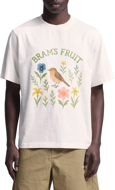 Bram's Fruit Robin T-shirt - White