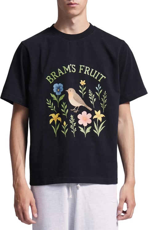 Bram's Fruit Robin T-shirt - Black