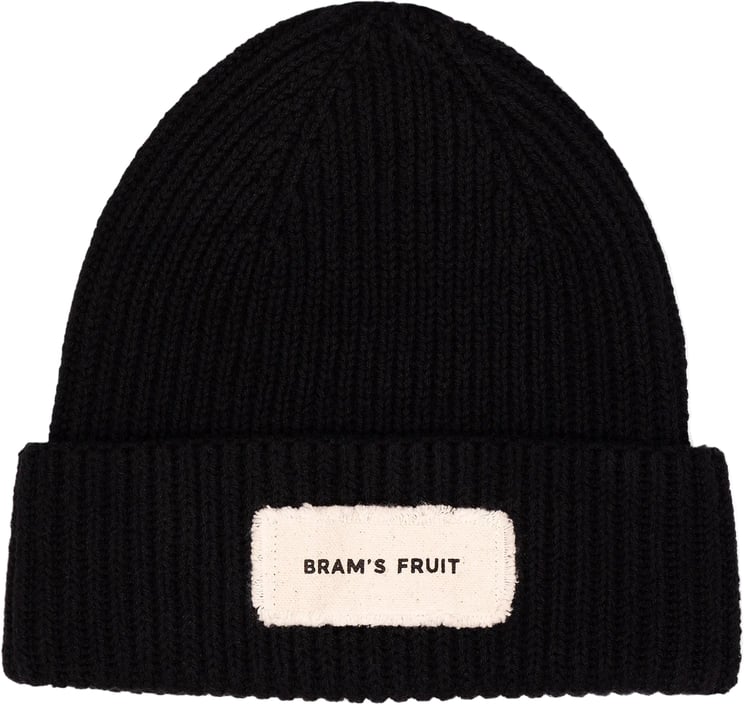 Bram's Fruit Distressed Beanie - Black