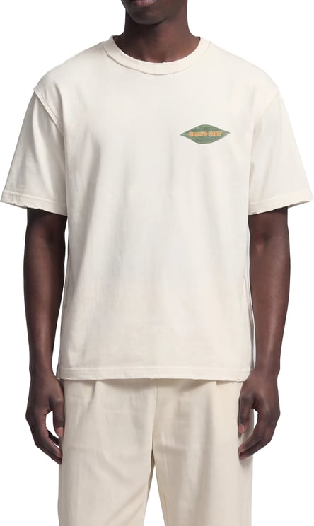 Bram's Fruit Distressed Leaf T-shirt - Off White
