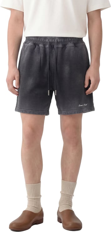 Bram's Fruit Script Logo Shorts - Shadow Black