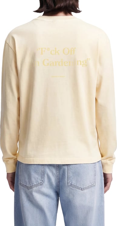 Bram's Fruit Distressed “F*ck Off I'm Gardening” Longsleeve - Banana Yellow