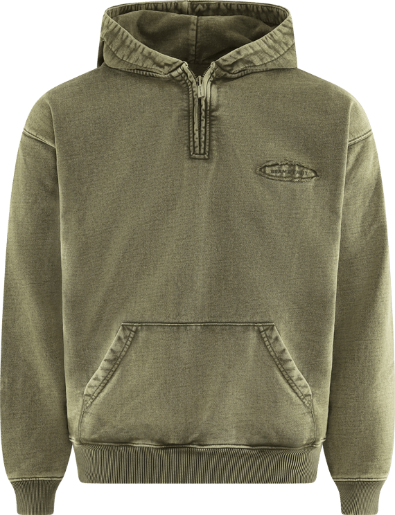 Bram's Fruit Heren Cut & Sew Quarter Zip Hoodie