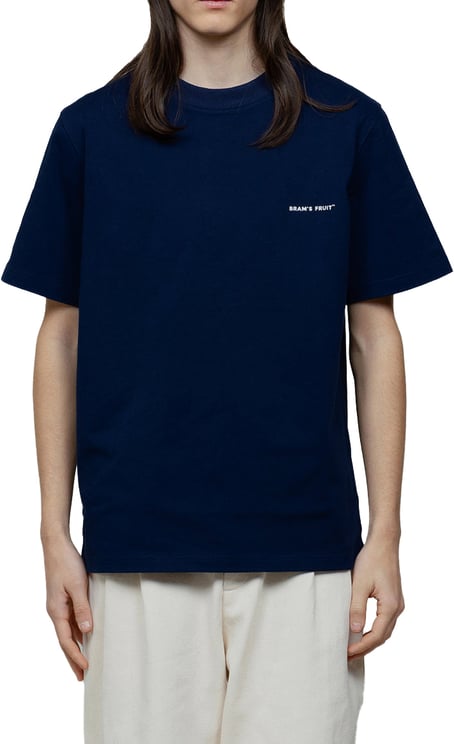 Bram's Fruit Eyelet T-shirt - Navy
