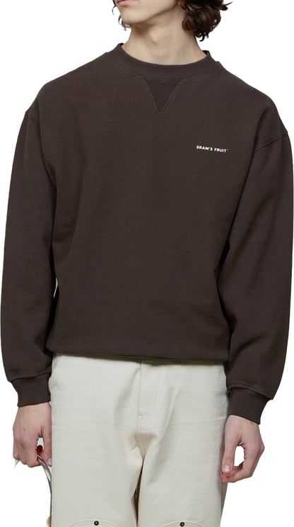 Bram's Fruit Eyelet Crewneck - Brown