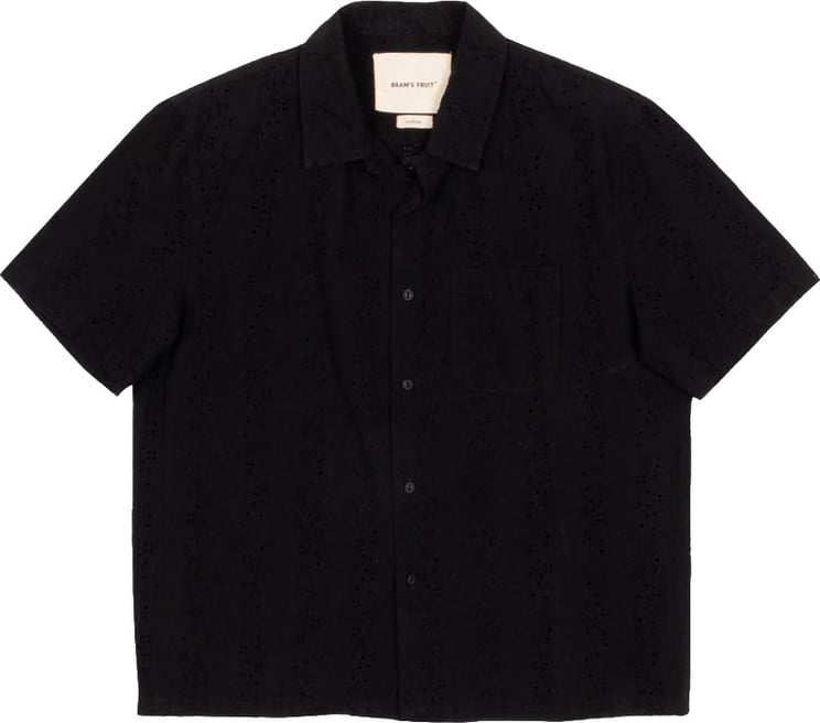 Bram's Fruit Broderie Shirt Shortsleeve - Black