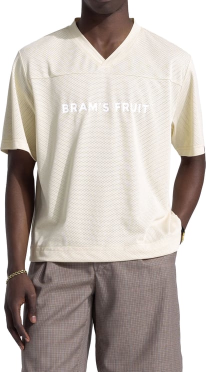 Bram's Fruit Mesh Soccer T-Shirt - Beige