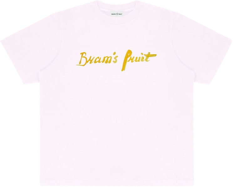 Bram's Fruit Mum's Script Logo T-Shirt - Light Pink