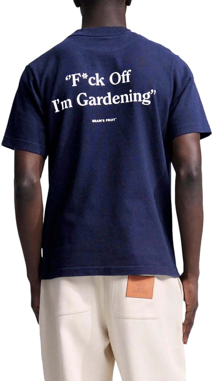 Bram's Fruit Heren Fuck Off T-shirt Blauw