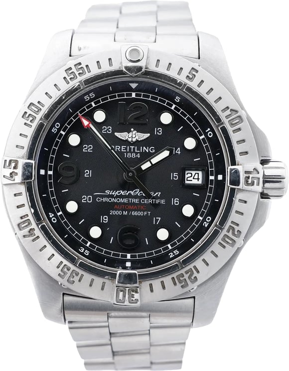 Breitling Breitling Superocean A17390 1205290 SS AT Watch with Black Dial