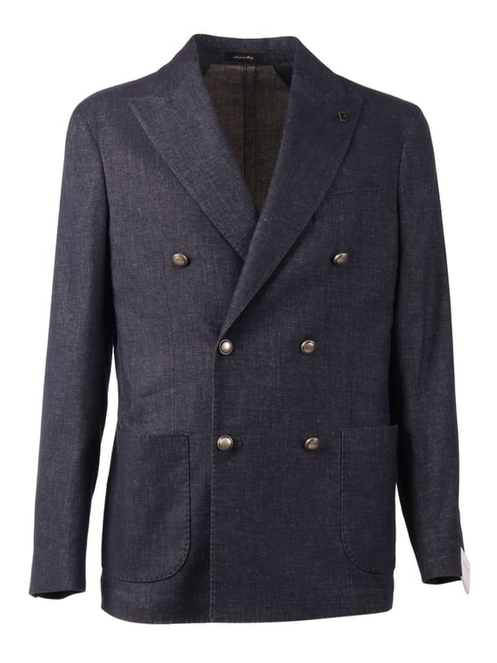 Breras Milano Double Breasted Structured Blazer