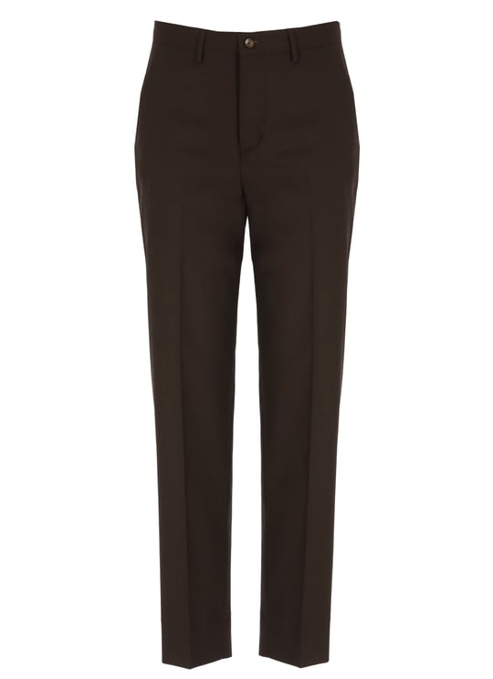 Briglia Brown Jean Wool-Blend Pants
