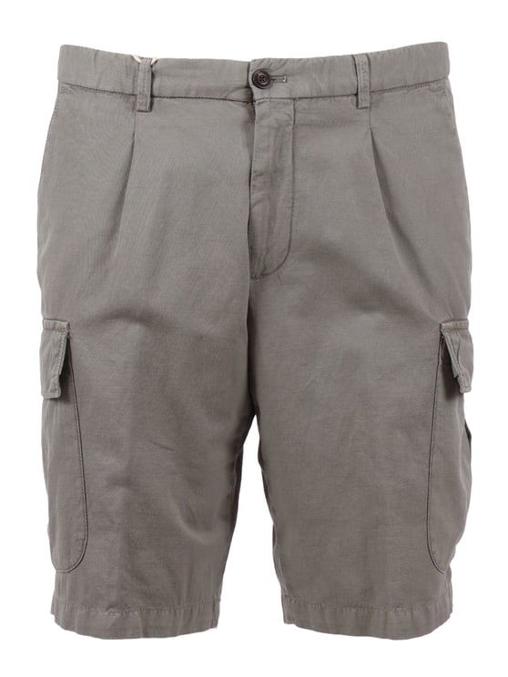 Briglia Grey Tailored Cargo Button Shorts