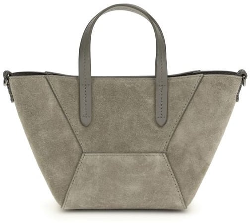 Brunello Cucinelli Brunello Cucinelli Brown Calf Leather Bos Taurus Shoulder Bag