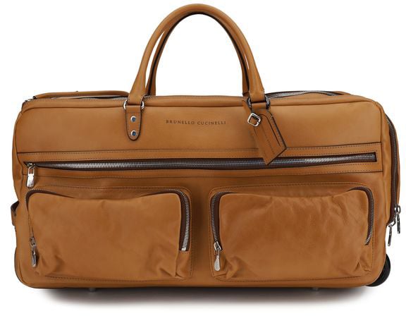 Brunello Cucinelli Brunello Cucinelli Brown Calf Leather Bos Taurus Luggage And Travel