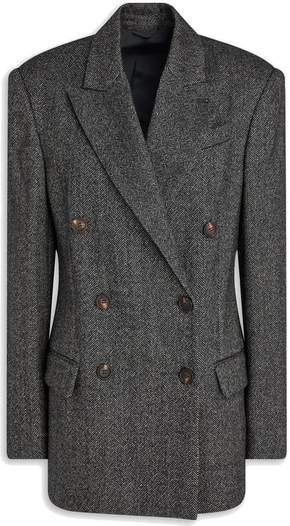 Brunello Cucinelli Brunello Cucinelli Herringbone Wool Blazer