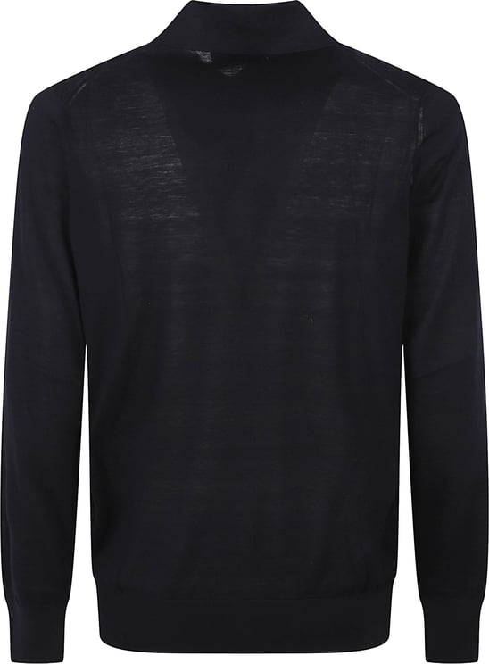 Brunello Cucinelli Long-Sleeved Button-Up Top In Deep Blue