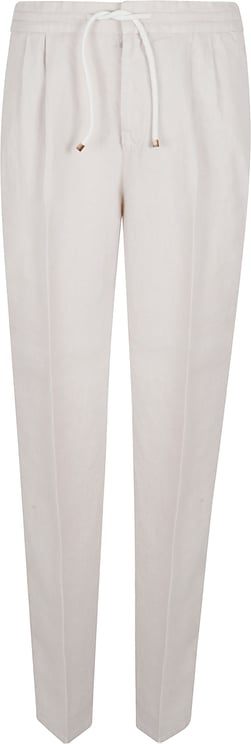 Brunello Cucinelli Relaxed Fit Linen Trousers