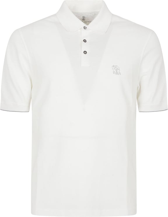 Brunello Cucinelli Beige Polo Shirt With Partial Button Placket