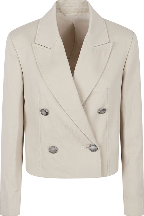 Brunello Cucinelli Cropped Double-Breasted Jacket