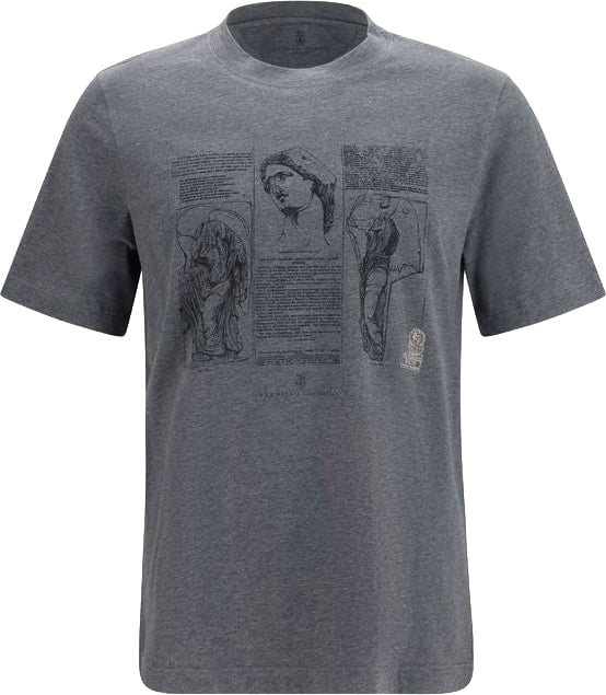 Brunello Cucinelli Brunello Cucinelli Blue Cotton T-Shirt