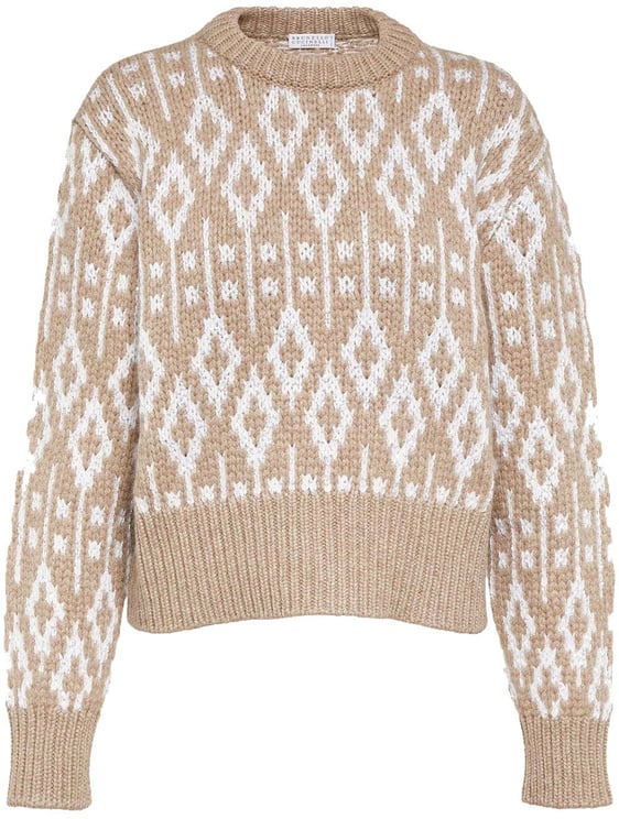 Brunello Cucinelli Brunello Cucinelli Jacquard Cashmere Sweater