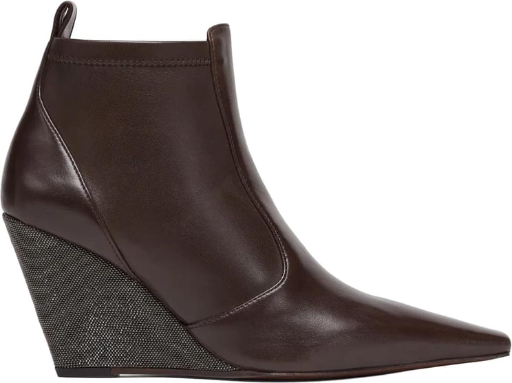 Brunello Cucinelli Brunello Cucinelli Monili Wedge Ankle Boots