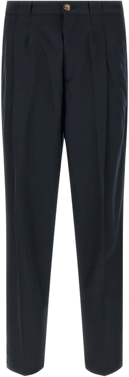 Brunello Cucinelli Brunello Cucinelli Blue Cotton Chino Pants
