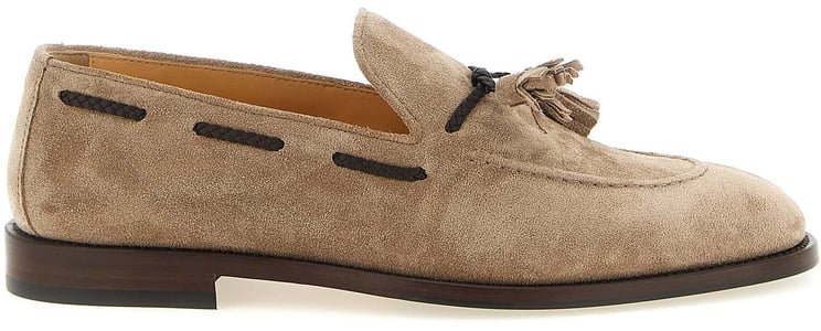 Brunello Cucinelli Brunello Cucinelli Brown Calfskin Slip-On Loafers