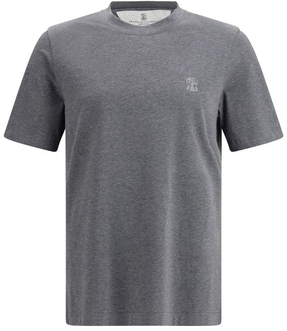 Brunello Cucinelli Brunello Cucinelli Gray Cotton T-Shirt