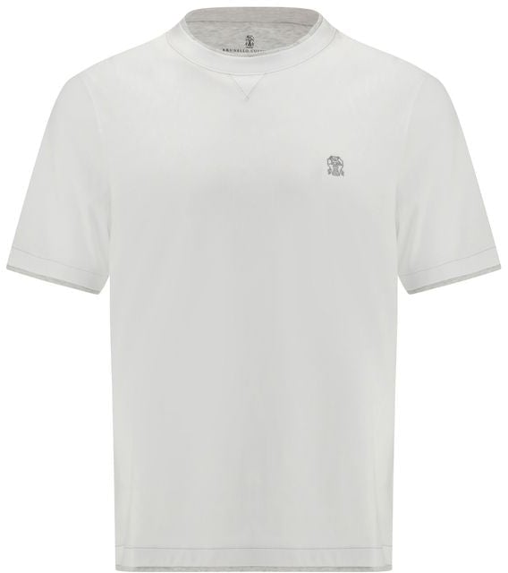 Brunello Cucinelli Brunello Cucinelli White Cotton T-Shirt