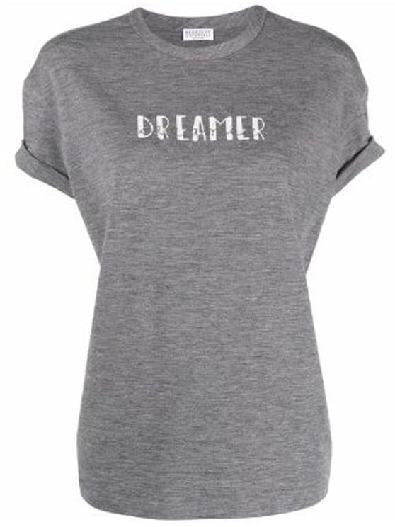 Brunello Cucinelli Brunello Cucinelli Gray Elastane T-Shirt