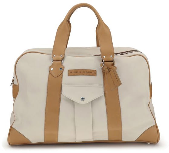 Brunello Cucinelli Brunello Cucinelli Beige Calf Leather Bos Taurus Luggage And Travel