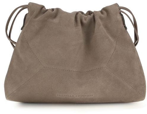 Brunello Cucinelli Brunello Cucinelli Beige Calf Leather Bos Taurus Clutch Bag