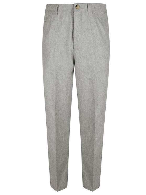 Brunello Cucinelli Medium Grey Wool Trousers
