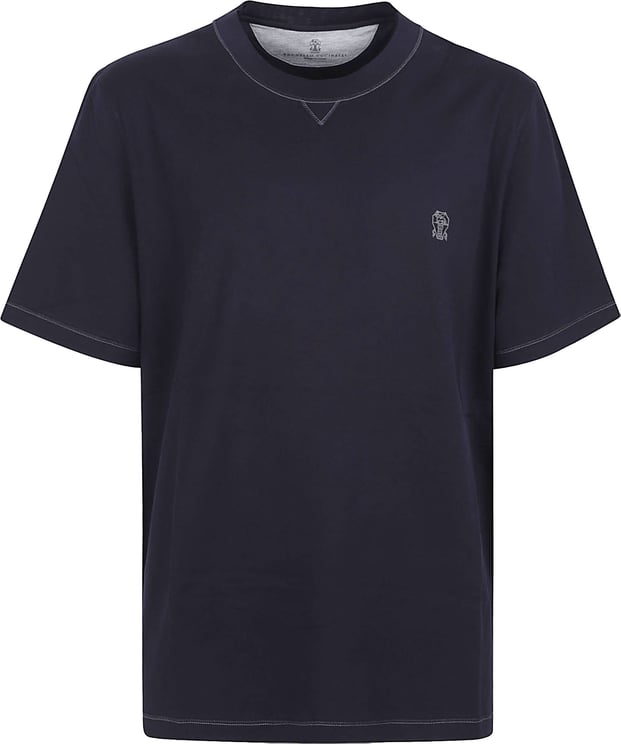 Brunello Cucinelli White Short-Sleeve Crew Neck T-Shirt