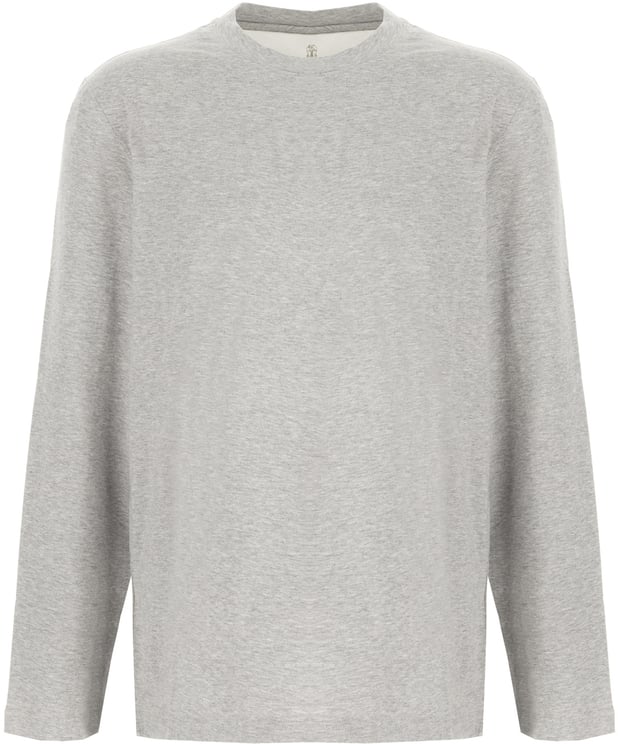 Brunello Cucinelli Brunello Cucinelli Melange grey cotton t-shirt